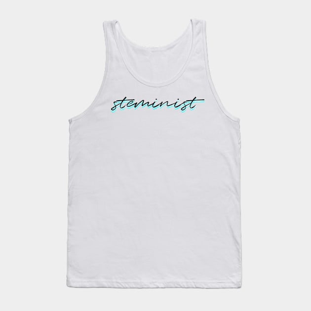 steminist in blue Tank Top by emilykroll